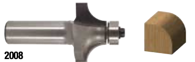 A roundover bit. This produces a fillet. Source: Whiteside Catalog.
